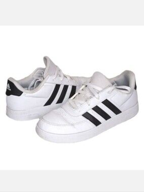 Adidas Unisex Breaknet Sneakers Tennis Court Lace Up Faux Leather Size 6 Shoes